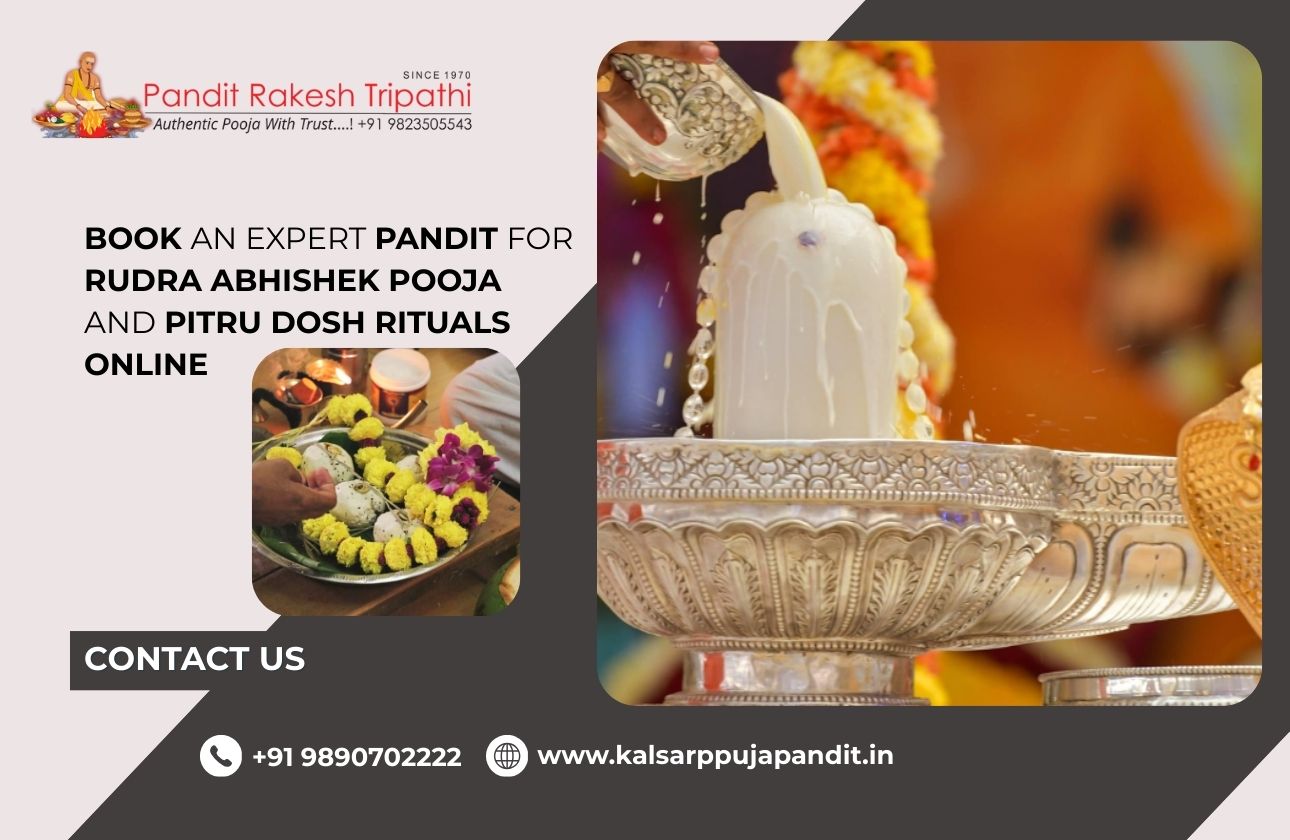 Book an Expert Pandit for Rudra Abhishek Pooja and Pitru Dosh Rituals Online