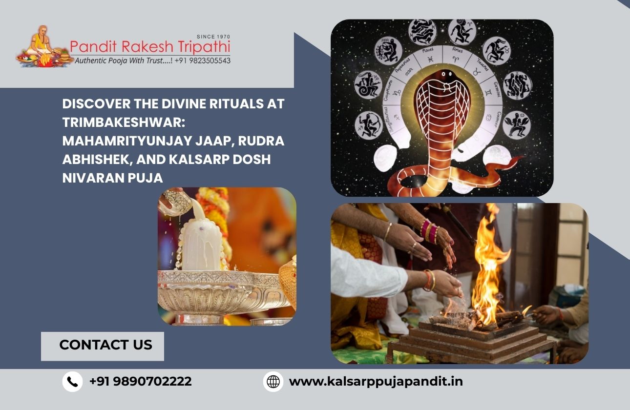 Discover the Divine Rituals at Trimbakeshwar: Mahamrityunjay Jaap, Rudra Abhishek, and Kalsarp Dosh Nivaran Puja